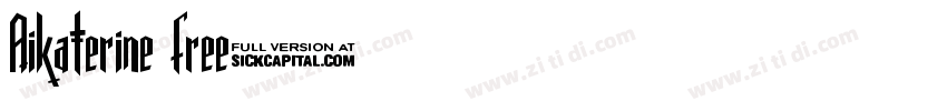 Aikaterine free字体转换